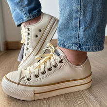 Carregar imagem no visualizador da galeria, TĂȘnis All Star Areia Plataforma Premium