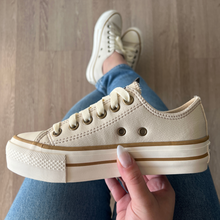 Carregar imagem no visualizador da galeria, TĂȘnis All Star Areia Plataforma Premium