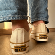 Carregar imagem no visualizador da galeria, TĂȘnis All Star Areia Plataforma Lona Premium