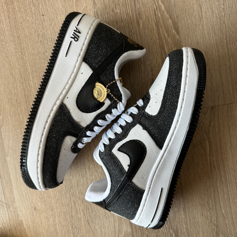 TĂȘnis Nike Air Force Jeans Moeda Preto