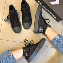 Carregar imagem no visualizador da galeria, Tênis All Star All Black Cano Alto Premium