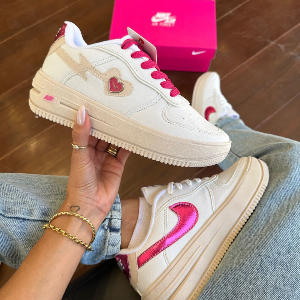 Nike Air Force Love Pink Feminino Premium
