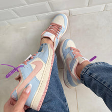 Carregar imagem no visualizador da galeria, Tênis Nike Dunk Low Azul Bebê e Rosa Premium
